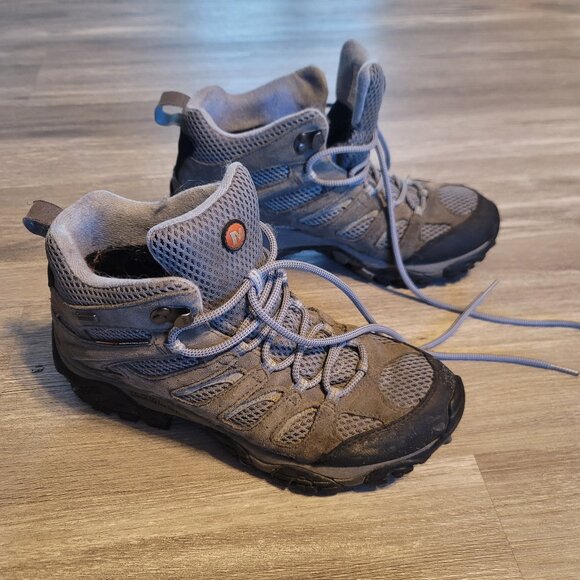 Merrell Shoes - Merrell Women’s Blue Lace Up Waterproof Hiking Boots - Size 9.5